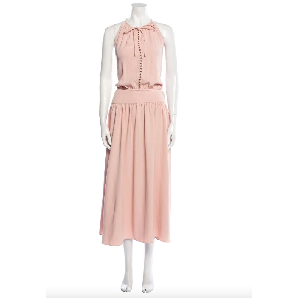 NWT Zimmermann A-Line Sleeveless Draped Back Midi Dress with Tags Sz M - Picture 3 of 15